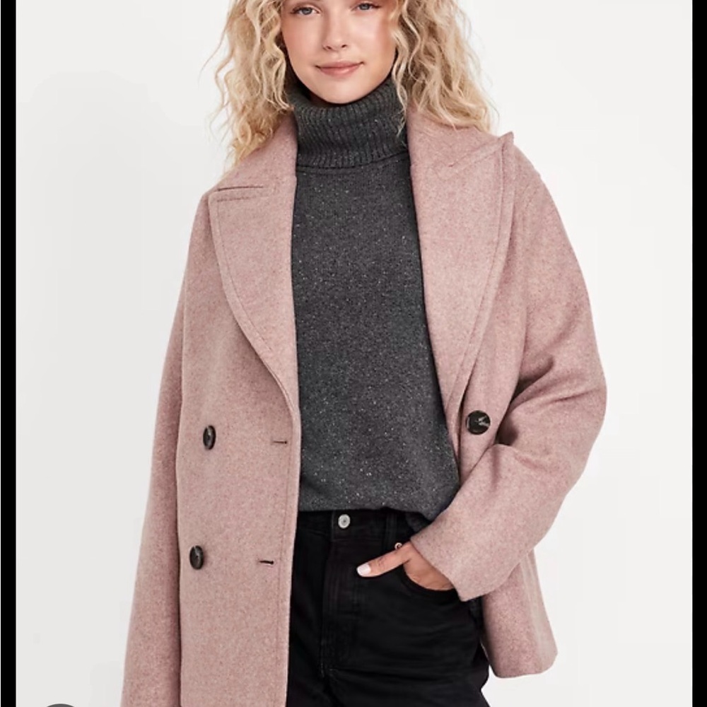 Old Navy Women's Blush Pea Coat
